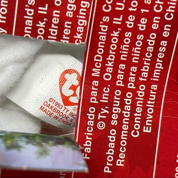 Maple The Bear McDonalds Beanie Baby Canada Collectibles Never Opened - Picture 6 of 6